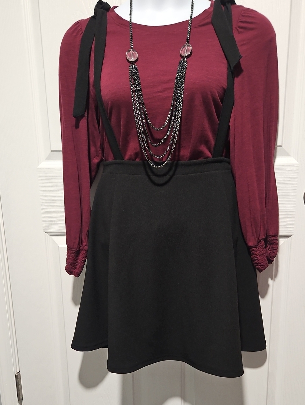 Black Suspender Skirt